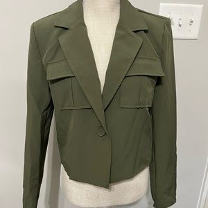 Bailey 44 olive green pants and blazer‎ set NWT size small